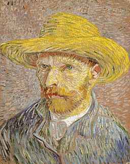 Van Gogh Self-Portrait with Straw Hat 1887-Metropolitan